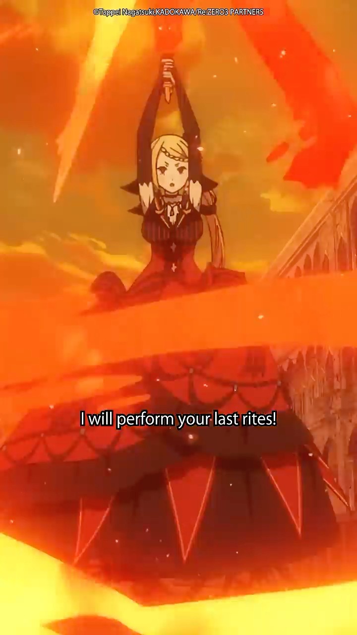 A fiery performance ? #rezero #rezeroseason3 #animemoments #newanime